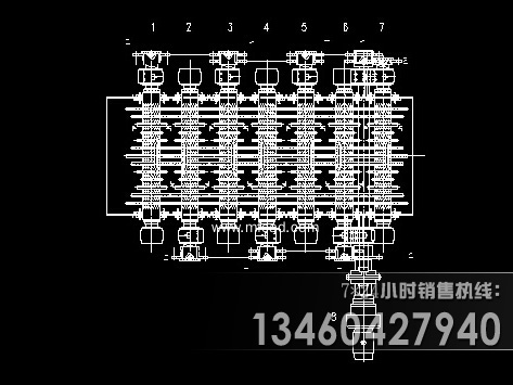 波動篩結(jié)構(gòu)圖紙俯視圖